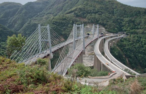 09. Cable Stayed bridge on the Favazzina viaduct, Scilla (Italy)